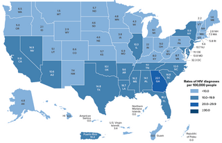 <span class="mw-page-title-main">HIV/AIDS in the United States</span> HIV/AIDS epidemic in the United States