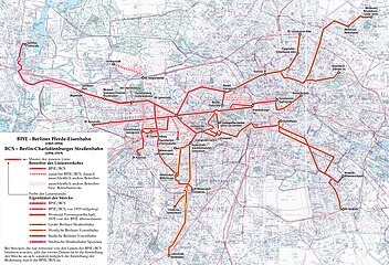 Streckennetz der Berlin-Charlottenburger Straßenbahn