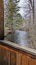 Eightmile River from covered bridge.