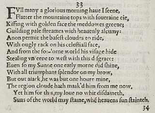 <span class="mw-page-title-main">Sonnet 33</span> Poem by William Shakespeare