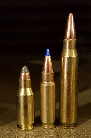 <span class="mw-page-title-main">.22 TCM</span> Bottle-necked gun cartridge