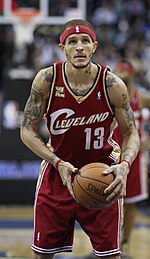 West with the Cavaliers in 2009 WestCavs.jpg