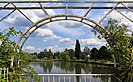 The larger Mühlenteich with the Hochzeitsinsel in the background