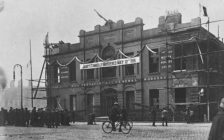 Banner on Liberty Hall 12 May 1917