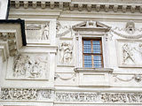 Reliefs from Arcus Novus incorporated into Villa Medici