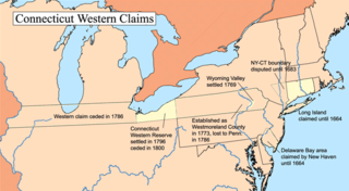 <span class="mw-page-title-main">Connecticut Western Reserve</span> Land area claimed by Connecticut until 1800