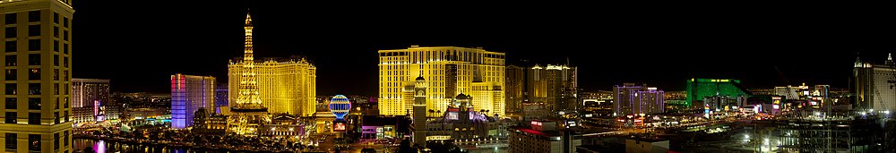 Las Vegas Strip: de noite.