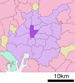 Location of Naka-ku in Nagoya