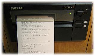 <span class="mw-page-title-main">NAVTEX</span> System for remotely transmitting printed notices to ships