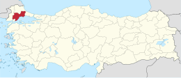 Təkirdağ ili xəritədə