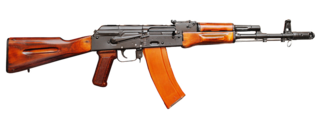 <span class="mw-page-title-main">AK-74</span> 1974 Soviet 5.45×39mm assault rifle