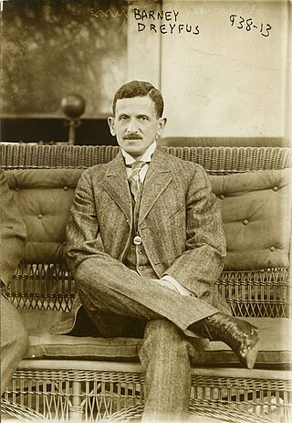 <span class="mw-page-title-main">Barney Dreyfuss</span> German-born American baseball executive and owner