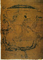 Image 17Silk painting depicting a man riding a dragon, painting on silk, dated to 5th–3rd century BC, Warring States period, from Zidanku Tomb no. 1 in Changsha, Hunan Province (from History of painting)