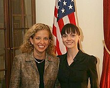 Debbie Wasserman Schultz and Christina Ricci (cropped).jpg