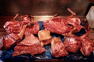 <span class="mw-page-title-main">Dog meat</span> Meat from dogs used as food