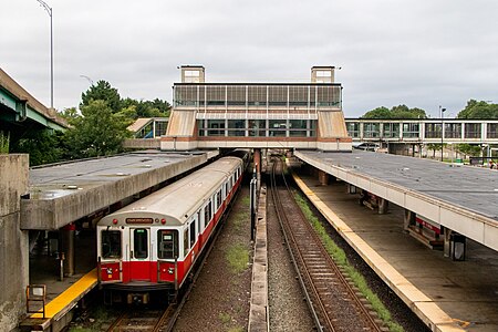 JFK/UMass station is one of several transfer points between the subway and Commuter Rail systems.