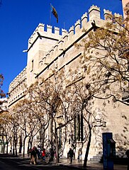 Vista est de la Llotja, València.