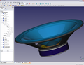 Altofalante deseñado con FreeCAD.