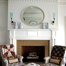 Master Bedroom mantel.