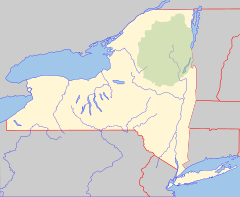 Fly Creek (Schoharie Creek tributary) is located in New York Adirondack Park