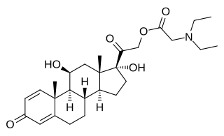 <span class="mw-page-title-main">Prednisolamate</span> Chemical compound