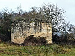 Vestiges de l'ancien pigeonnier castral.