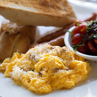 <span class="mw-page-title-main">Scrambled eggs</span> Culinary egg dish