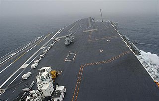 <span class="mw-page-title-main">Flight deck</span> Landing/take off surface of an aircraft carrier