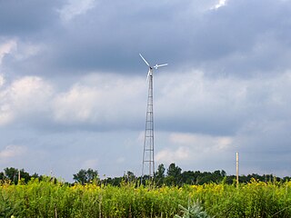 Small wind turbine Wind turbine used for microgeneration