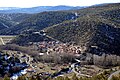 Vista septentrional de Tormón (Teruel), desde la carretera del Rodeno (2017).