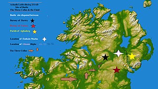 <span class="mw-page-title-main">Achaidh Leithdeircc</span> Ancient location in Ireland, reputed site of a battle or battles circa 331AD