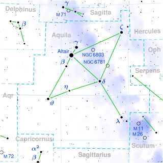 <span class="mw-page-title-main">Xi Aquilae</span> Red-clump giant star in the constellation Aquila