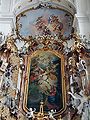 Altar in der zweiten westlichen Seitenkapelle des westlichen Seitenschiffes (F45), Basilika Ottobeuren