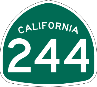 <span class="mw-page-title-main">California State Route 244</span> Highway in California