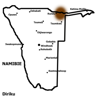 <span class="mw-page-title-main">Dciriku language</span> Bantu language spoken in southern Africa