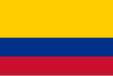 Flag of the Republic of Colombia (1/4 field)