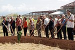 The groundbreaking for the Honolulu project in 2011