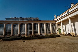 Kroměříž - Květná zahrada - Baroque Flower Garden 1665-1675 by Italian architects Filiberto Lucchese & Giovanni Pietro Tencalla - Neoclassical Palm Conservatory & Entrance Building 1845 by Anton Arche - UNESCO heritage site 05.jpg