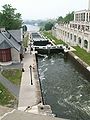 English: Locks at Ottawa, view from above Français : Les écluses vues de la rue Wellington