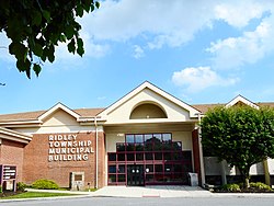 Township municipal building and library