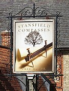 Sign for the Stansfield Compasses - geograph.org.uk - 6255339.jpg