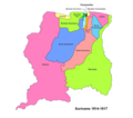 Suriname districts 1914-1917