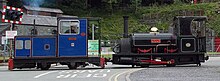 The ex-Cilgwyn steam locomotive "Lilla" shown visiting the Llanberis Lake Railway Topsy and Lilla.jpg