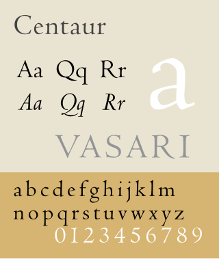 <span class="mw-page-title-main">Centaur (typeface)</span> Serif typeface