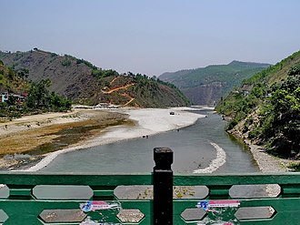 Dolalghat blue river Dolaighat bridge.JPG