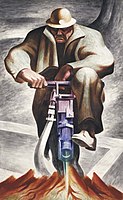 The Driller (mural, Rikers Island, New York), 1937