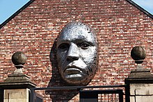 Sculpture on the exterior wall by Rick Kirby Lincoln Drill Hall.jpg