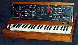 <span class="mw-page-title-main">Analog synthesizer</span> Synthesizer that uses analog circuits