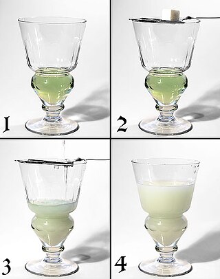 <span class="mw-page-title-main">Ouzo effect</span> Phenomenon observed in drink mixing