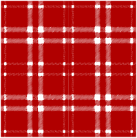 Diagram C, the tartan. The combining of the warp and weft.